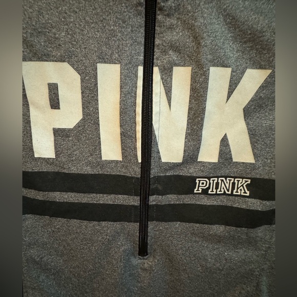 PINK by Victoria’s Secret Dri Fit Pullover Half Zip with Thumb Holes. - Picture 3 of 7